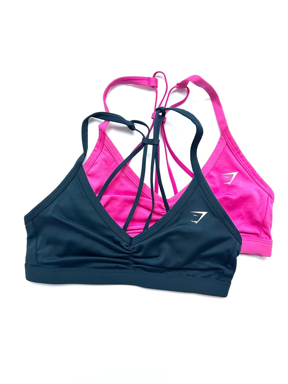 Gymshark M Ruched Strappy Sports Bra Set